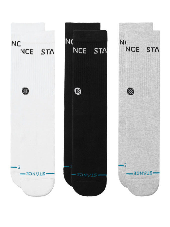 Stance Origin Crew 6 Pack Multi Socks (Youth 7-14) | MULTI (MUL)