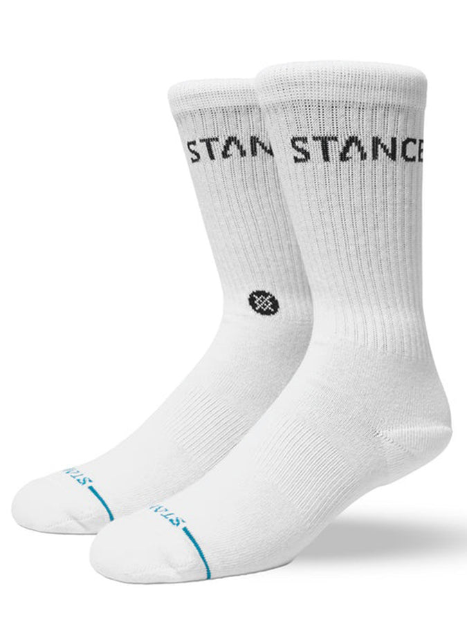 Stance Origin Crew 6 Pack White Socks (Youth 7-14) | WHITE (WHT)