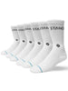 Stance Origin Crew 6 Pack White Socks (Youth 7-14)