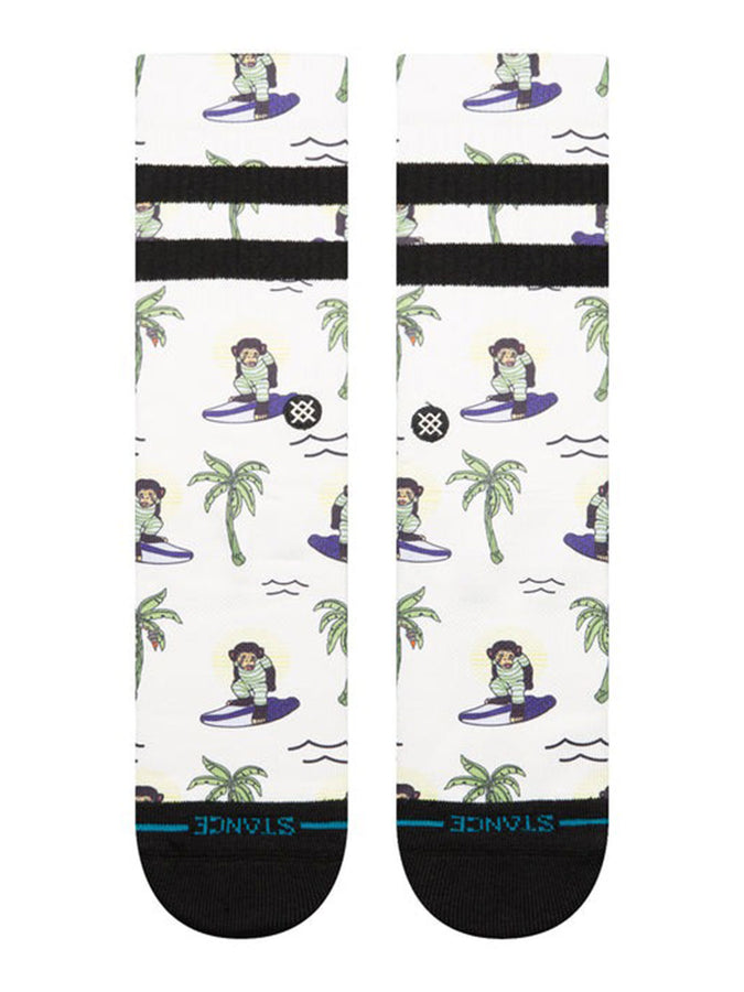 Stance Surfin Monkey Socks | WHITE (WHT)