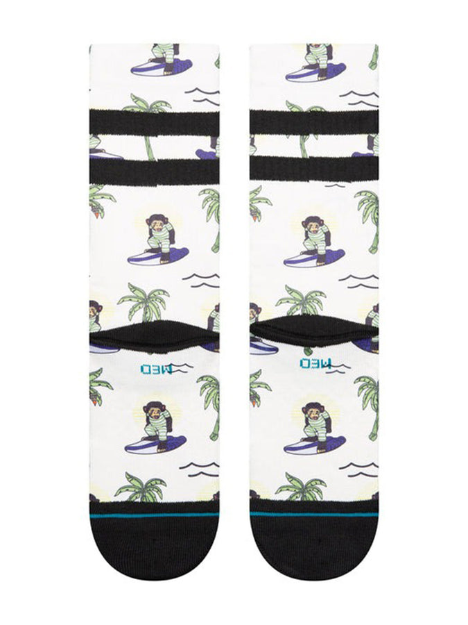 Stance Surfin Monkey Socks | WHITE (WHT)