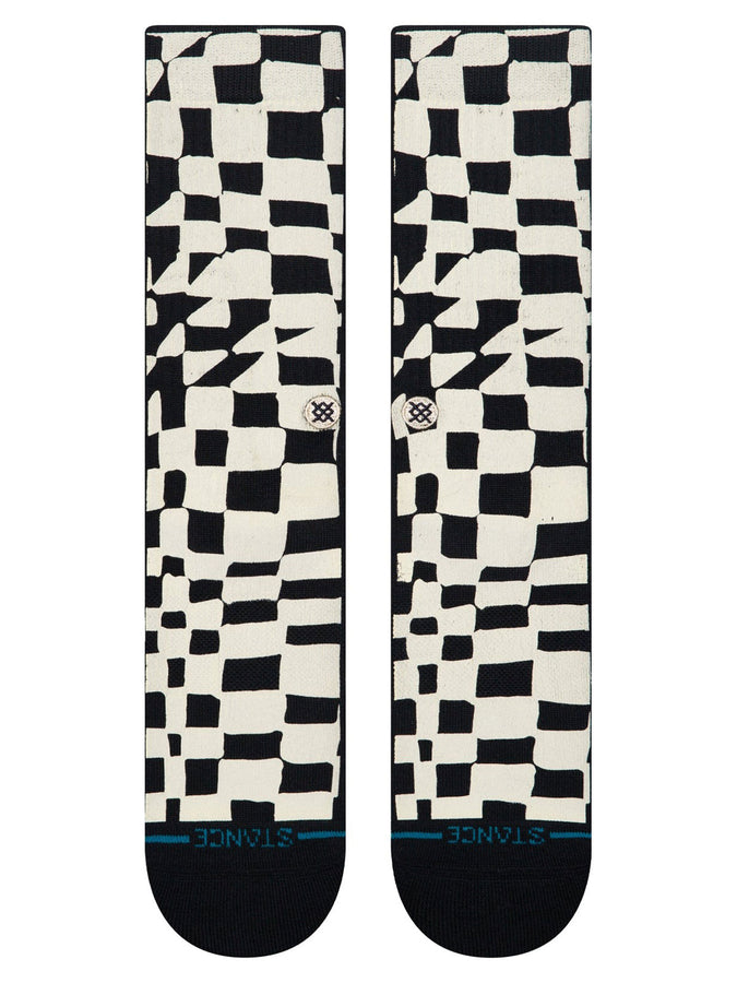 Stance Wave Check Black Socks | BLACK (BLK)