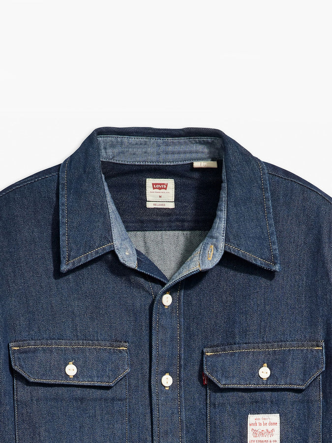 Levis Classic Worker Workwear LS Buttondown Shirt Spring 2025 | ROCKLEDGE RINSE (0007)