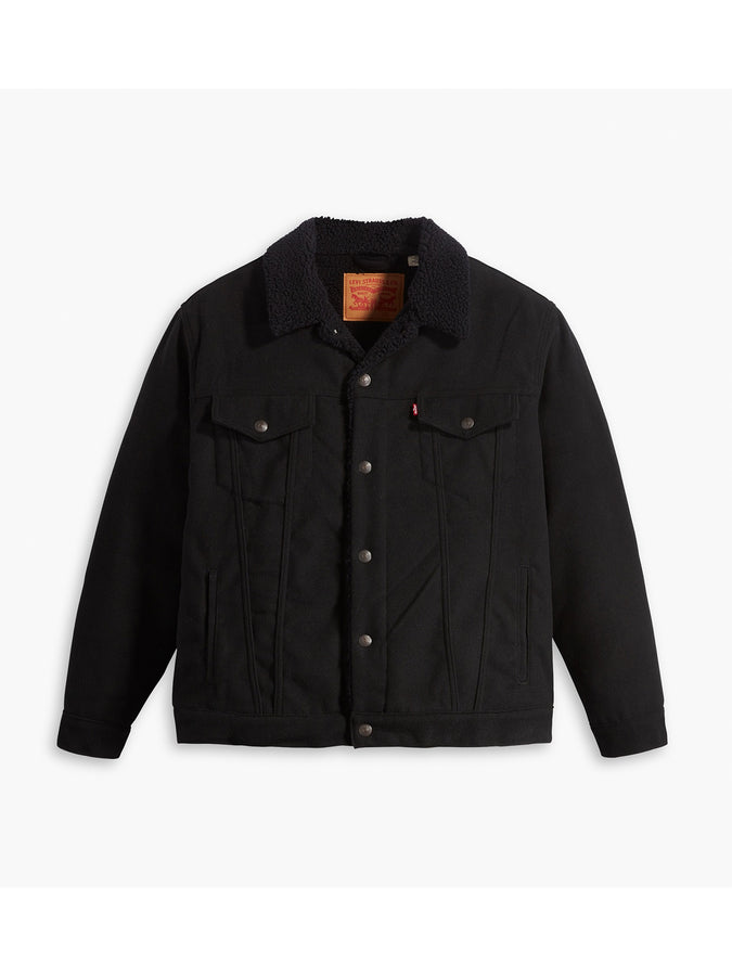 Levi's black deals sherpa trucker jacket