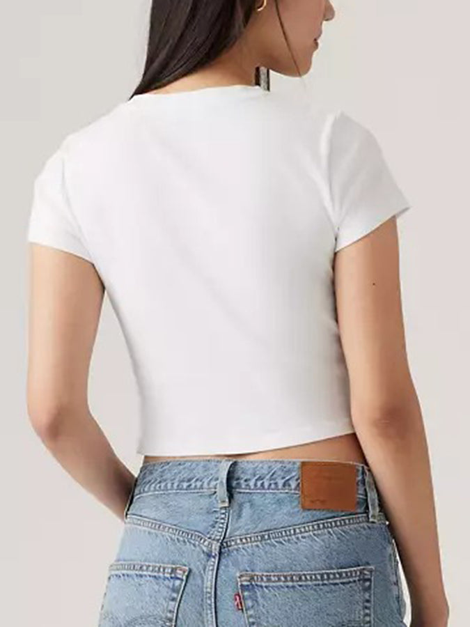 Levis Essential Sporty White T-Shirt | WHITE (0002)