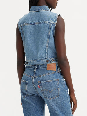 Levis XS Waistband Old Notes Women Vest Spring 2024