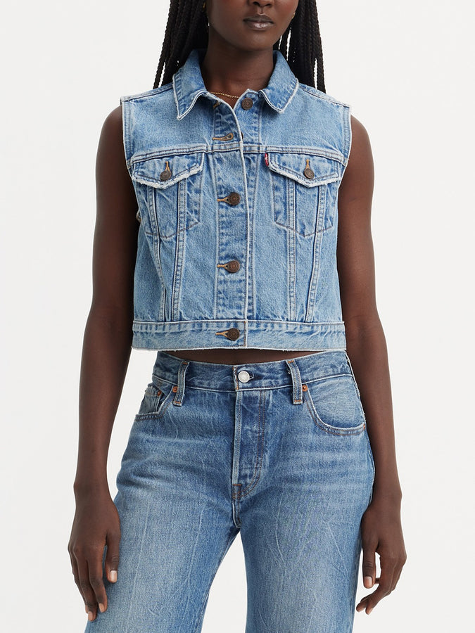 Levis XS Waistband Old Notes Women Vest Spring 2024 | OLD NOTES (0000)