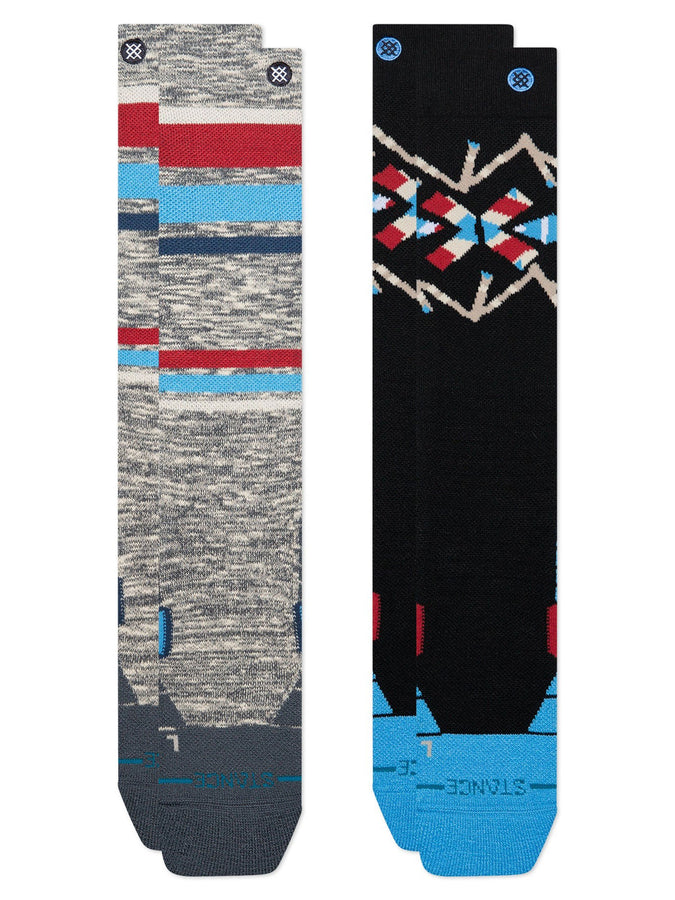 Stance Stripe Up Mid 2 Pack Socks | WINDWARD BLUE (WIB)