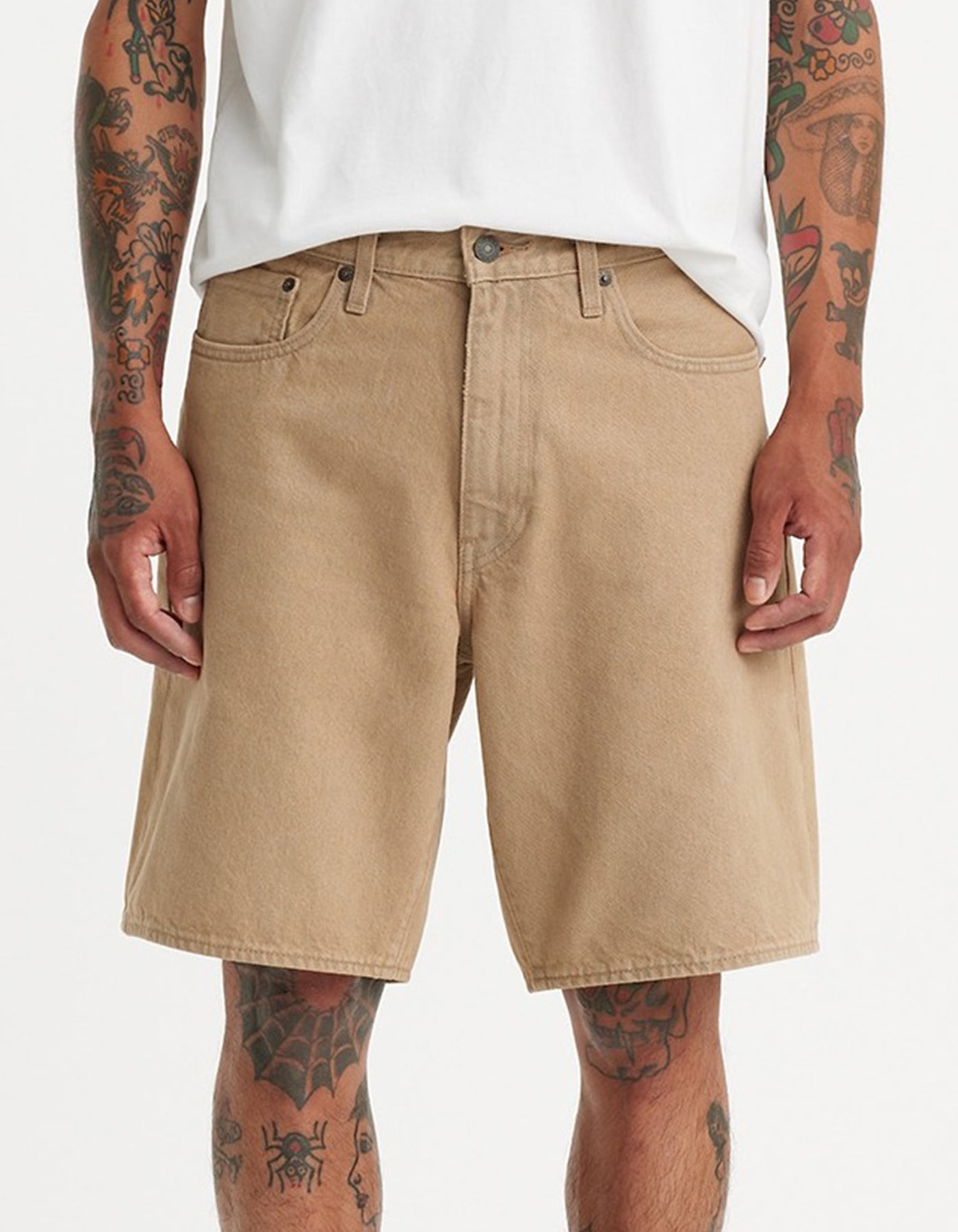 Levis 468 Stay Loose Brownstone OD Shorts Spring 2024