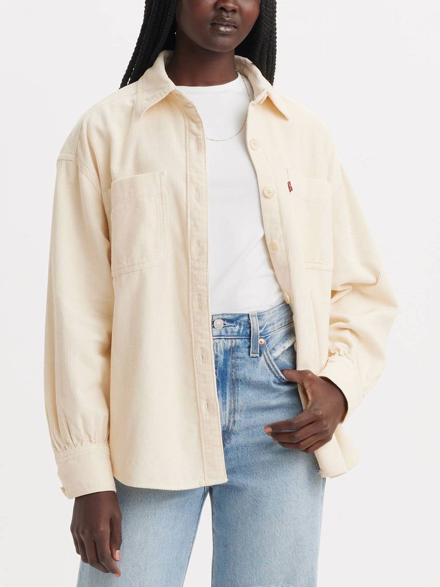 Levi's Orion Corduroy Wht Swan L/S Buttondown Shirt Fall 2024