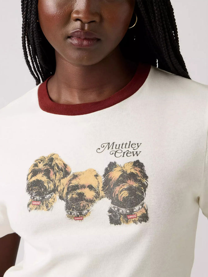 Levis Graphic Essential Sporty Muttley Crew T-Shirt Fall 2025 | MUTTLEY CREW N EGRET (0071)
