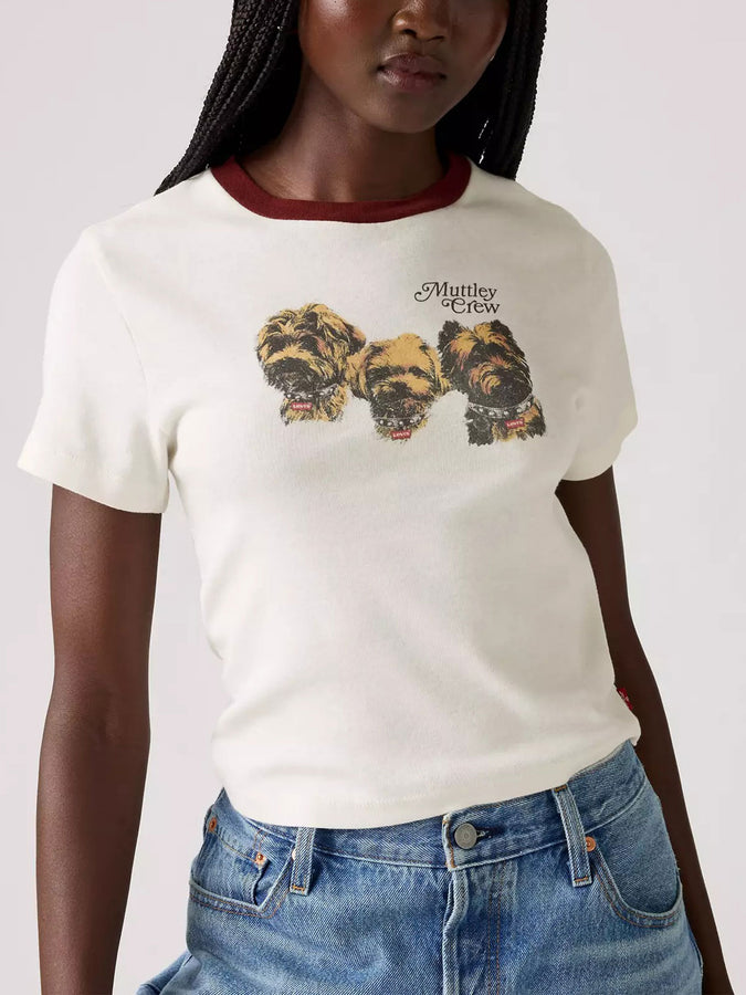 Levis Graphic Essential Sporty Muttley Crew T-Shirt Fall 2025 | MUTTLEY CREW N EGRET (0071)