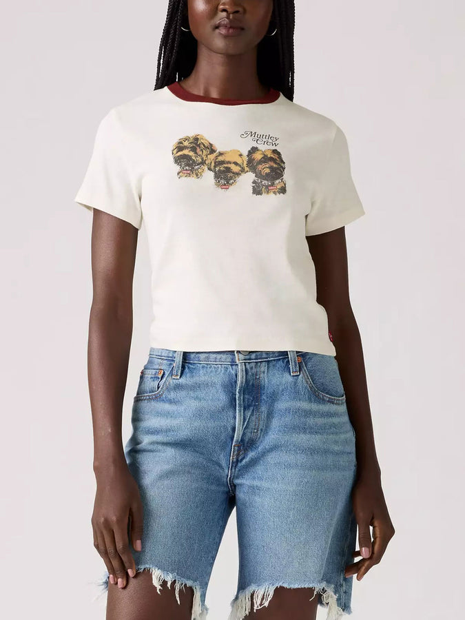 Levis Graphic Essential Sporty Muttley Crew T-Shirt Fall 2025 | MUTTLEY CREW N EGRET (0071)