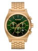 Nixon Time Teller Chrono Gold/Green Sunray Watch