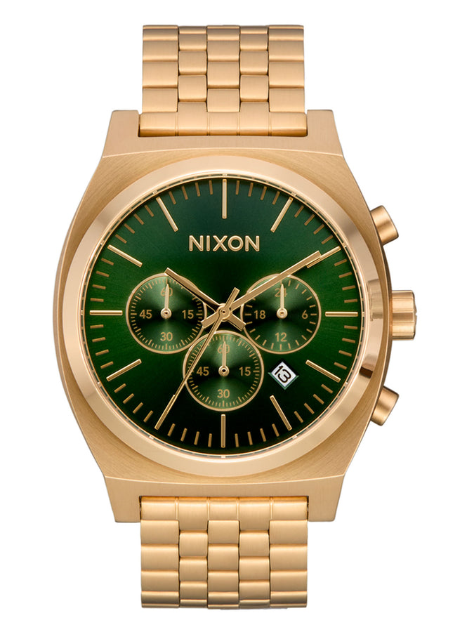 Nixon Time Teller Chrono Gold/Green Sunray Watch | GOLD/GREEN SUNRAY (1919)