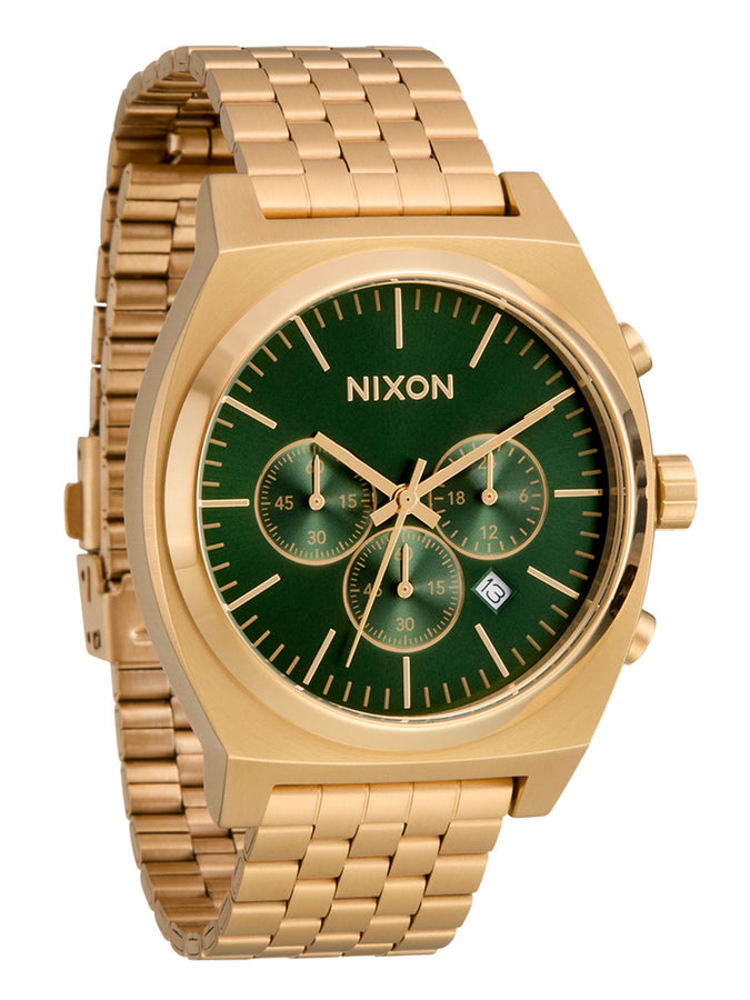 Nixon Time Teller Chrono Gold/Green Sunray Watch | GOLD/GREEN SUNRAY (1919)