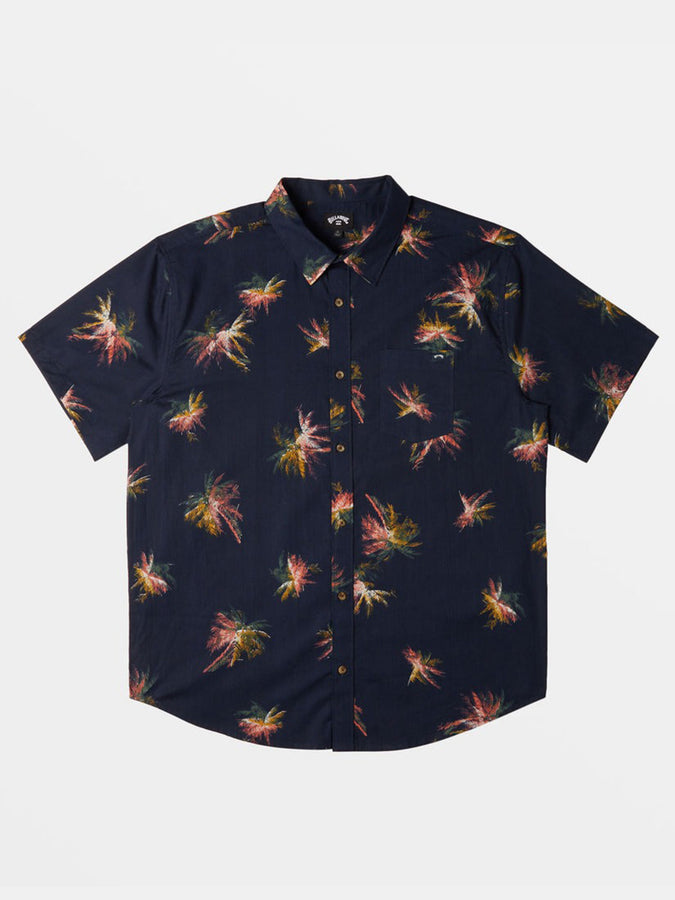 Billabong Sundays Mini S/S Buttondown Shirt Fall 2024 |  DUSTY NAVY (BSP0)
