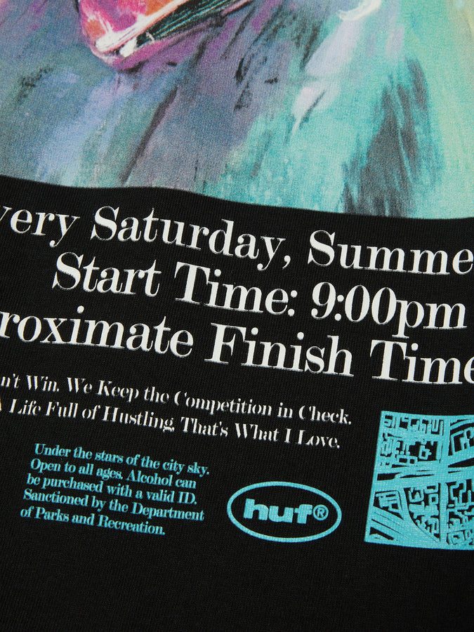 Huf After Midnight T-Shirt Summer 2026 | BLACK