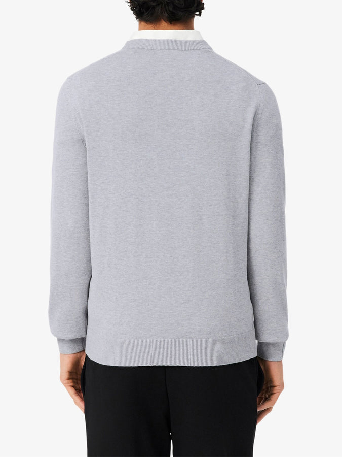 Lacoste Cotton Sweater Fall 2026 | HEATHER GREY (CCA)