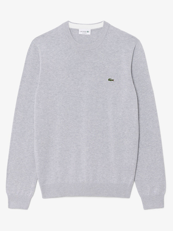 Lacoste Cotton Sweater Fall 2026 | HEATHER GREY (CCA)