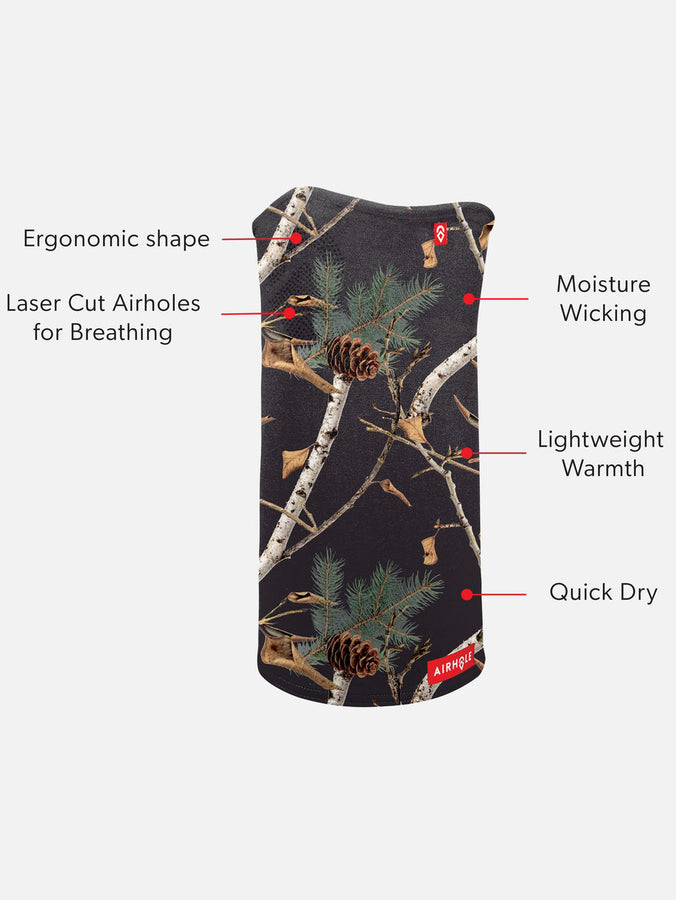 Airhole Airtube Ergo Laser Drytech Neck Warmer Winter 2025 | NIGHT CAMO (NTCM)