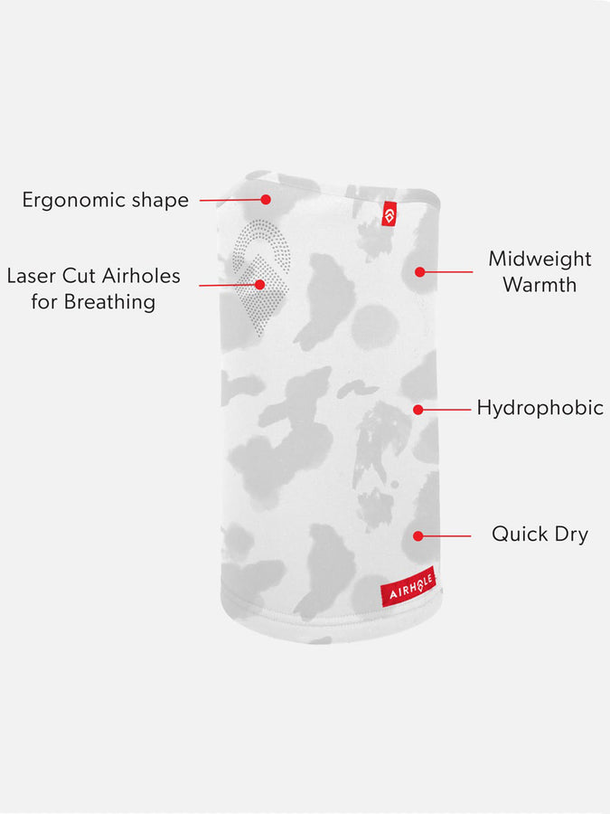 Airhole Airtube Ergo Laser Polar Neck Warmer Winter 2025 | WHITE CAMO (WTCM