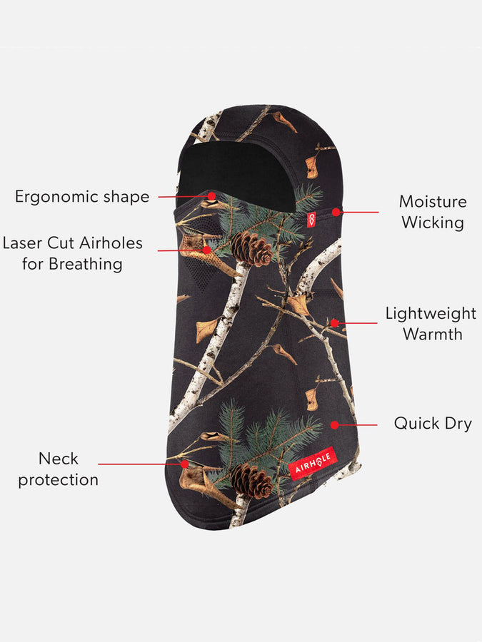 Airhole Hinge Laser Drytech Balaclava Winter 2025 | NIGHT CAMO (NTCM)