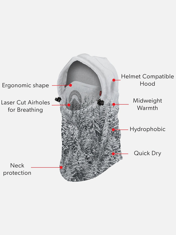 Airhole Airhood Laser Polar Hood Winter 2025 | SNOW GHOSTS (SNGT)