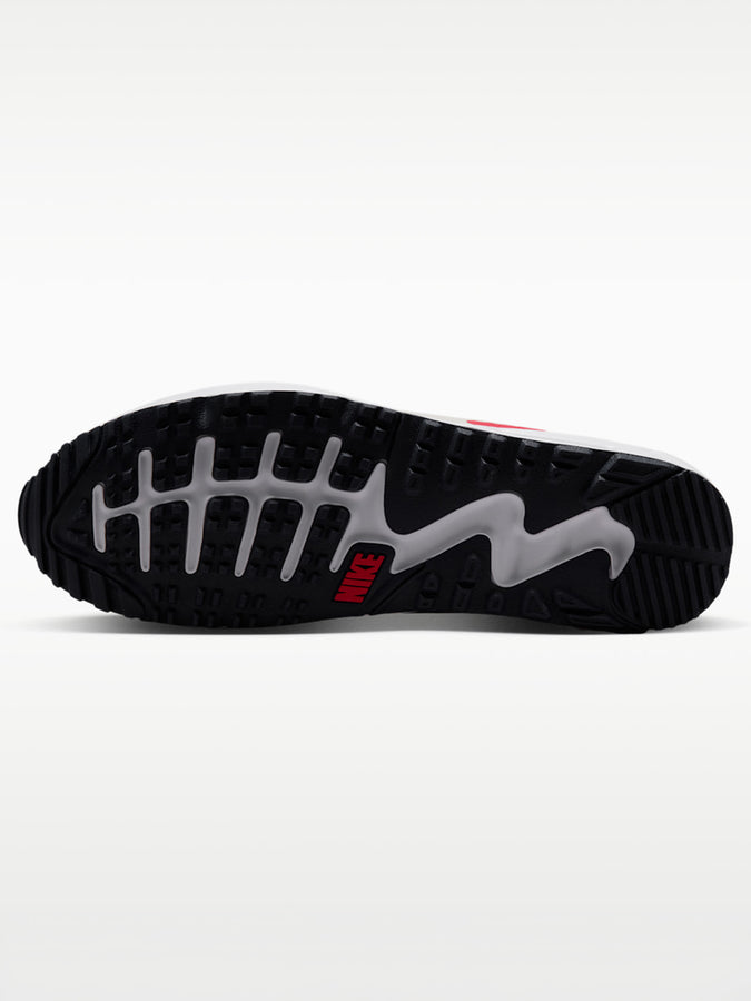 Nike Golf Air Max 90 White/Fire Red Shoes Fall 2026 | WHITE/RED/LT OREWOOD BRN (107)