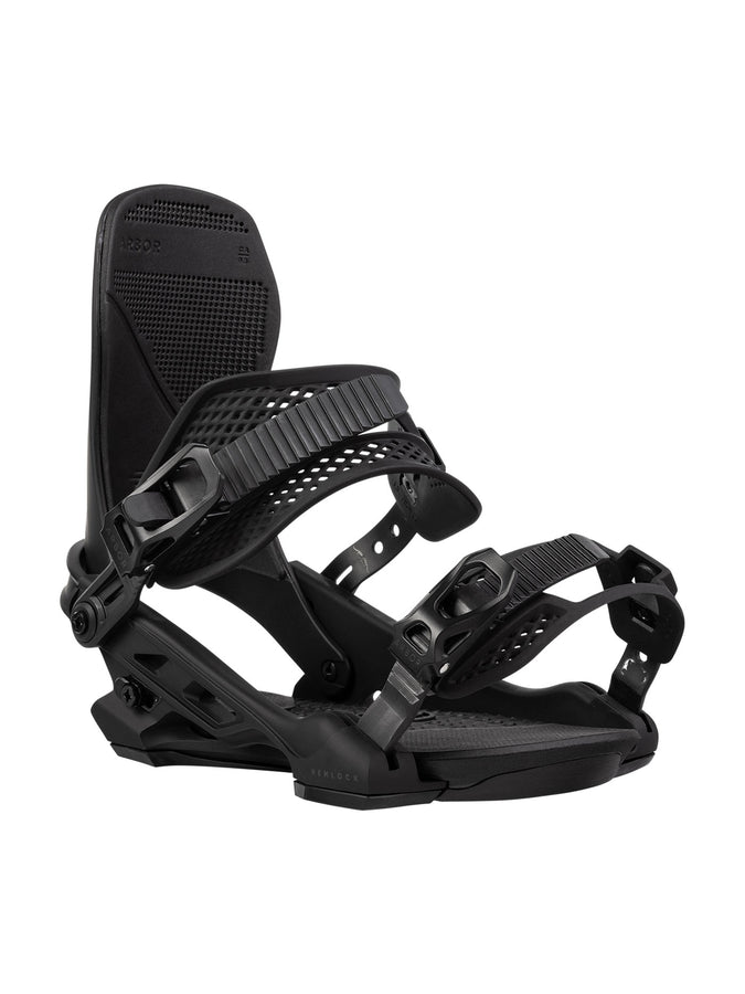 Arbor Hemlock Snowboard Bindings 2026 | BLACK/BLACK