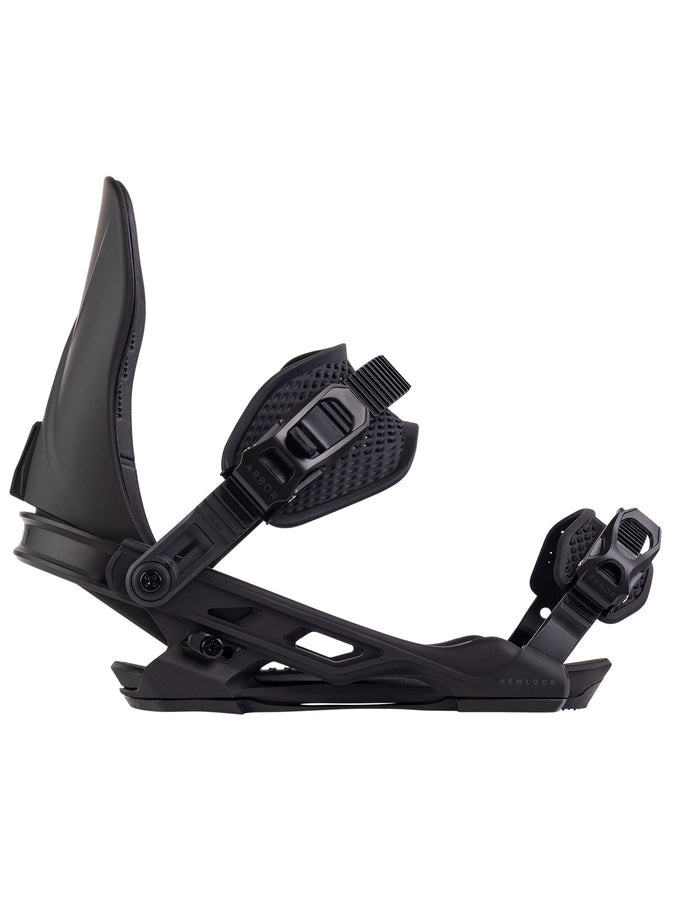 Arbor Hemlock Snowboard Bindings 2026 | BLACK/BLACK