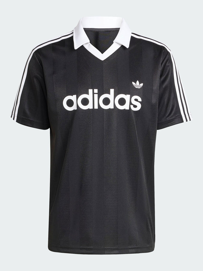 Adidas Adicolor Archive Collar Engineered Jersey Black T-Shirt Spring 2026 | BLACK