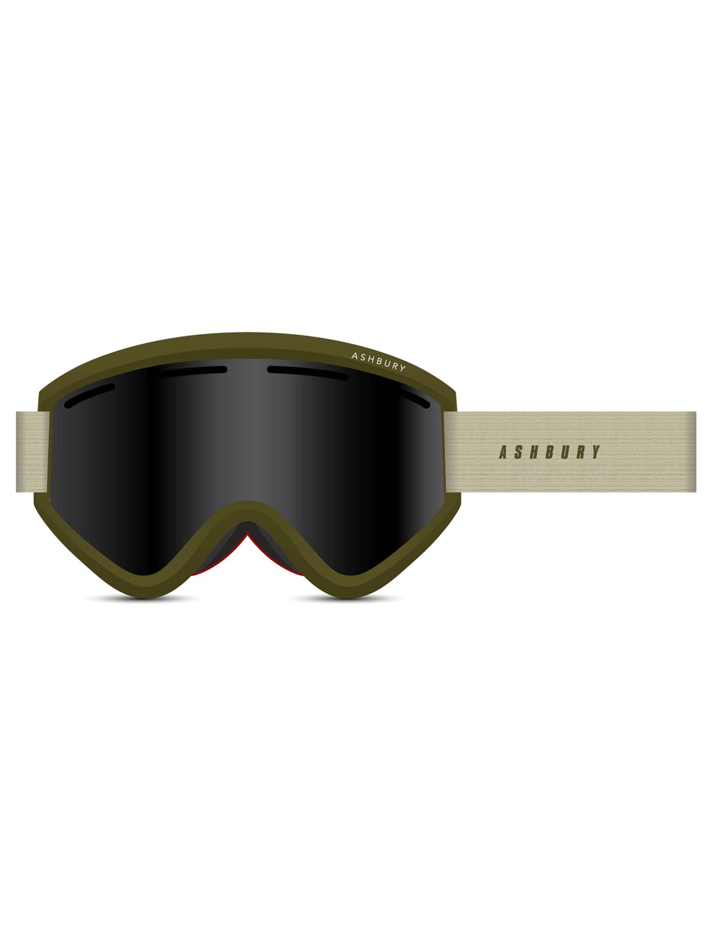 Ashbury Blackbird Matte Army/Dark Smoke Snowboard Goggle 2024
