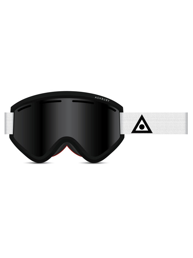 Ashbury Blackbird Triangle White/Smoke Snowboard Goggle 2024 | MATTE WHITE/DARK SMOKE