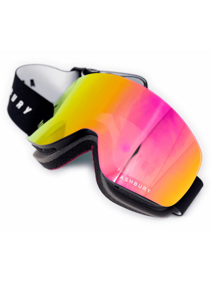 Ashbury Sonic Matte Black/Pink Mirror Snowboard Goggle 2024 | MATTE BLACK/PINK MIRROR