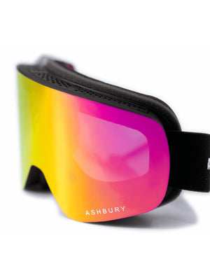 Ashbury Sonic Matte Black/Pink Mirror Snowboard Goggle 2024