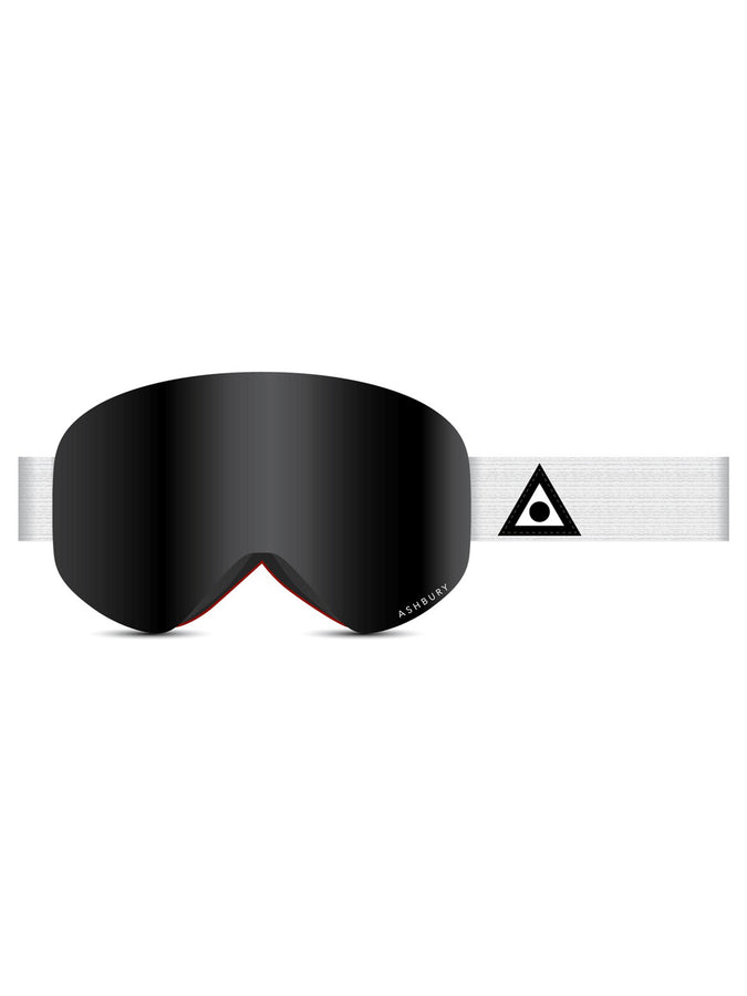 Ashbury Sonic Triangle White/Dark Smoke Snowboard Goggle 2024 | MATTE WHITE/DARK SMOKE