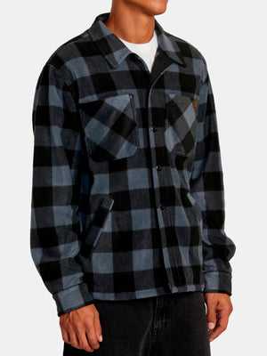 RVCA Yukon Hi Pile Fleece L/S Buttondown Shirt Holiday 2024