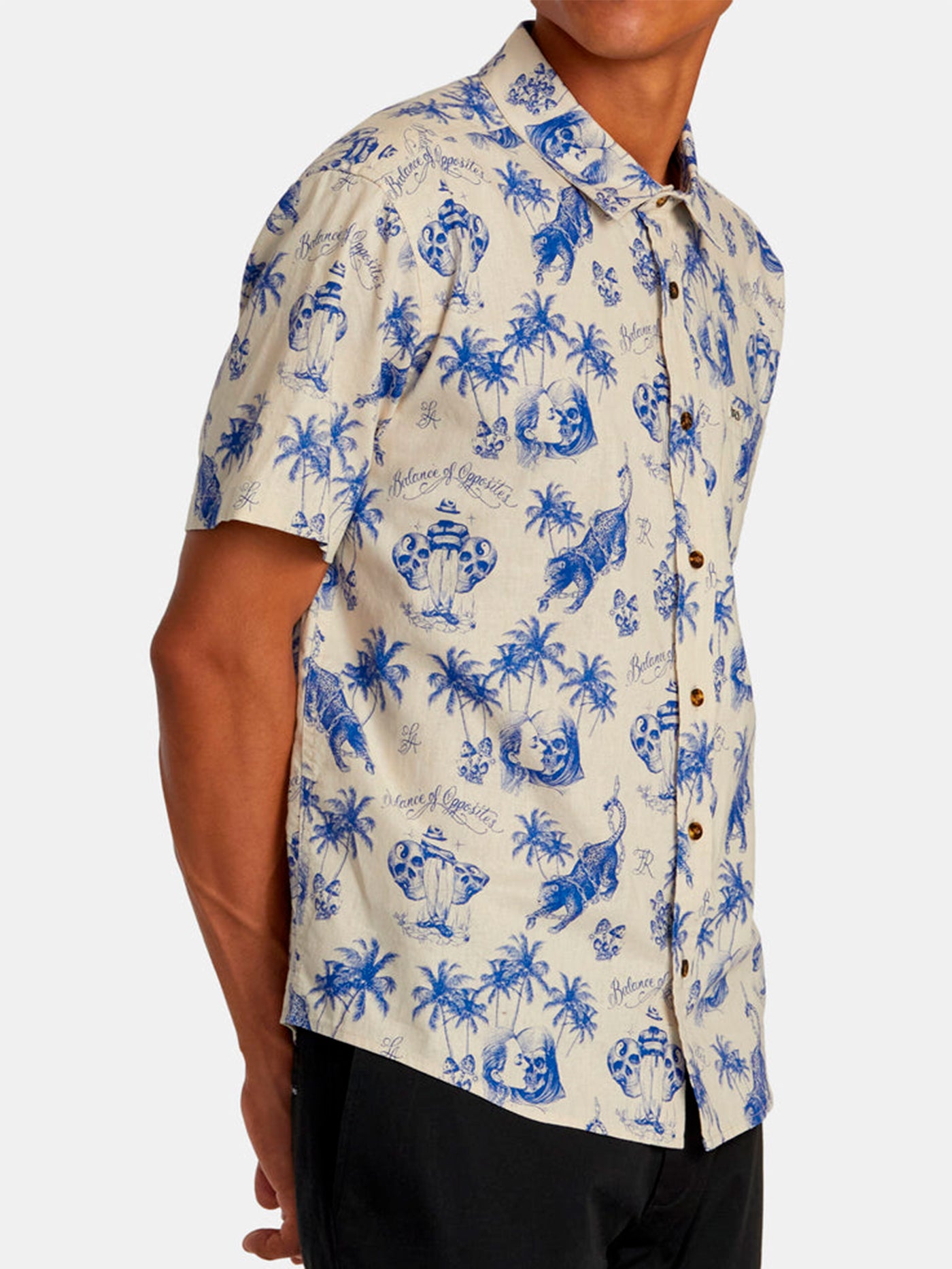 RVCA Chef Kiss Short Sleeve Buttondown Shirt Holiday 2024