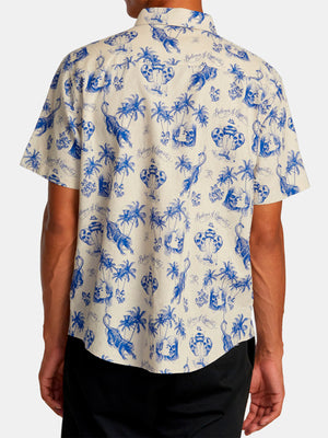 RVCA Chef Kiss Short Sleeve Buttondown Shirt Holiday 2024