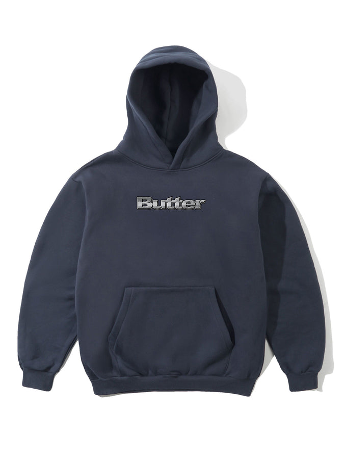 Butter Goods Alloy Logo Hoodie Summer 2026 | LEAD BLUE