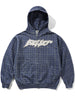 Butter Goods Amplify Washed Navy Plaid Zip Hoodie Spring 2026