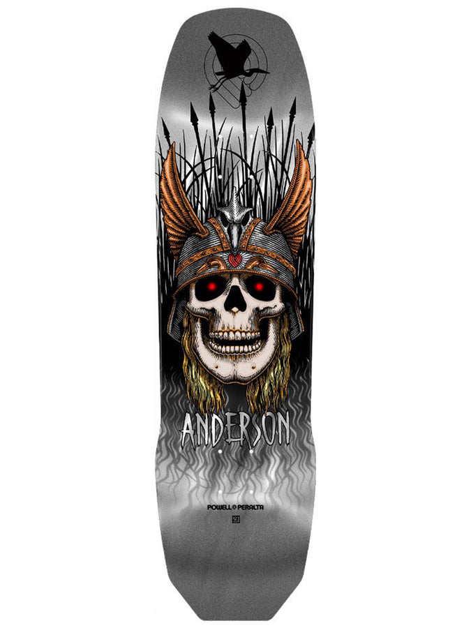 Powell Heron 3 Silver Foil Skateboard Deck 2025 | SILVER FOIL