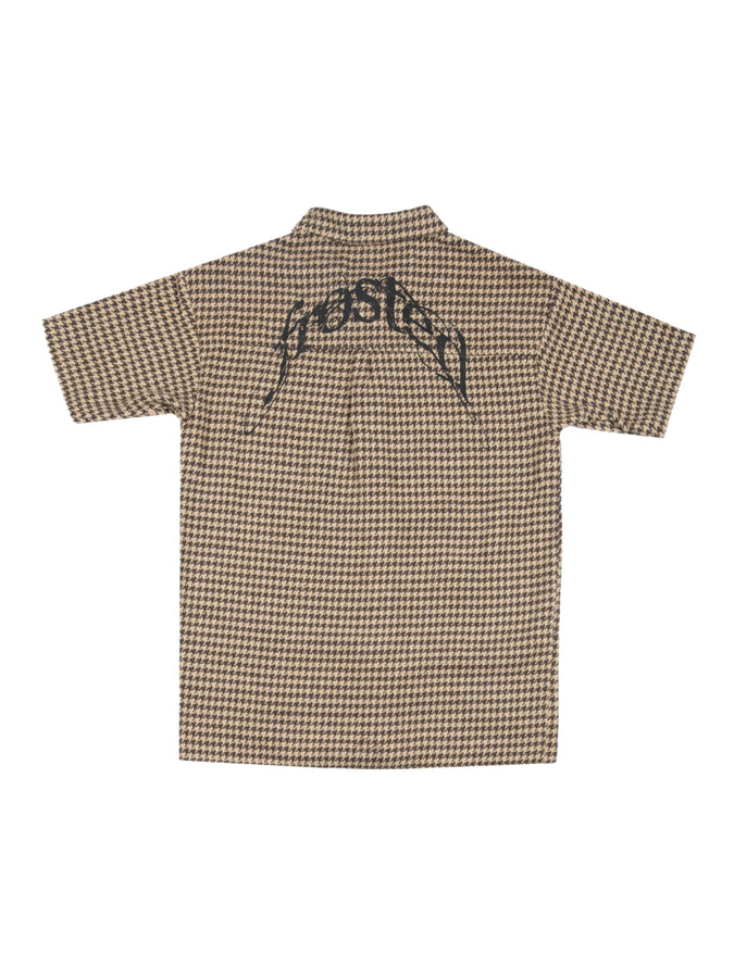 Frosted Angel's Short Sleeve Buttondown Shirt Fall 2025 | BROWN/BLACK