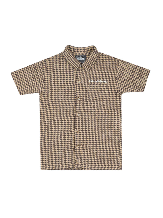 Frosted Angel's Short Sleeve Buttondown Shirt Fall 2025 | BROWN/BLACK
