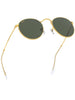 Round Metal Legend Gold/Green Classic G-15 Sunglasses