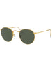 Round Metal Legend Gold/Green Classic G-15 Sunglasses