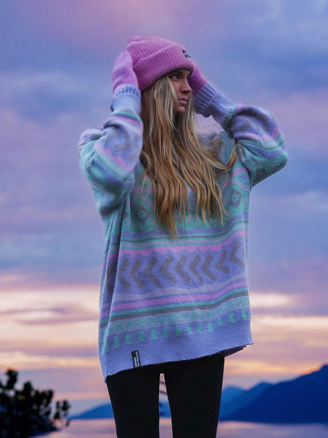 Notice The Reckless Aurora Sweater Fall 2026 | LILAC/GREEN/PINK