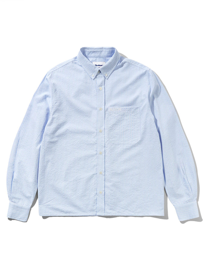 Butter Goods Avenue Long Sleeve Buttondown Shirt Spring 2026 | LIGHT BLUE