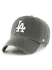 47 MLB Clean Up Graphite Los Angeles Dodgers Hat